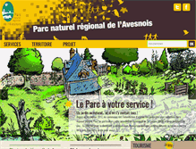 Tablet Screenshot of parc-naturel-avesnois.fr